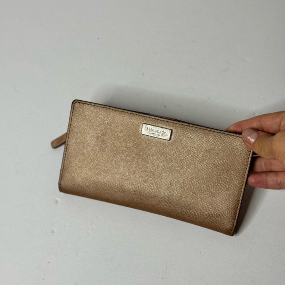 Kate Spade New York Large Slim Bifold Wallet Blush Pink